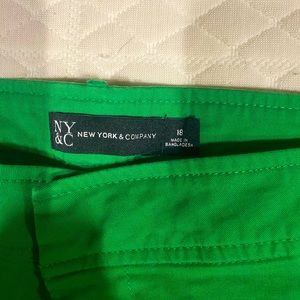 Plus size Kelly green shorts.